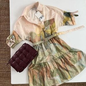 Zara Pastel Floral Mini Dress